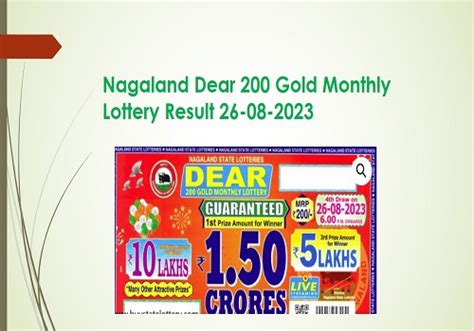 dear 200 gold monthly lottery|Nagaland State Lottery Dear 200 Gold Monthly .